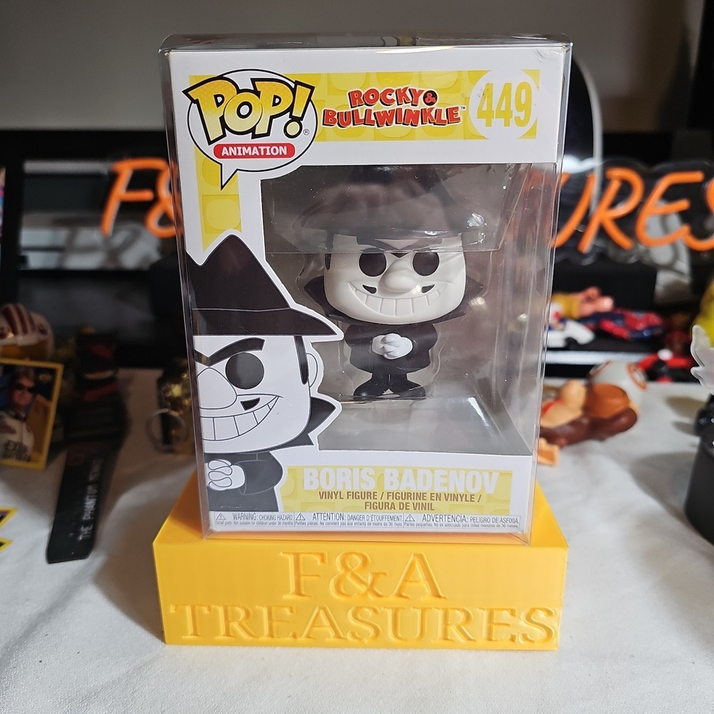 Funko Pop! Animation Rocky & Bullwinkle Boris Badenov #449 w/Protector